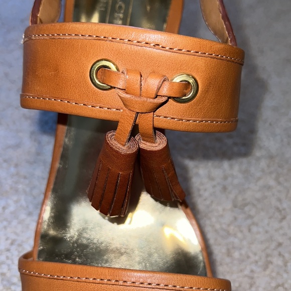 Coach Guileietta Leather and Cork Platform Sandals - Picture 8 of 13